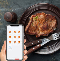 Choose your favorite cooking method on the wireless meat thermometer app